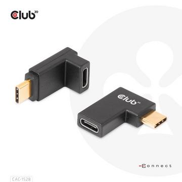 USB Type-C Gen2 Angled Adapter set of 2 up to 4K120Hz M/F