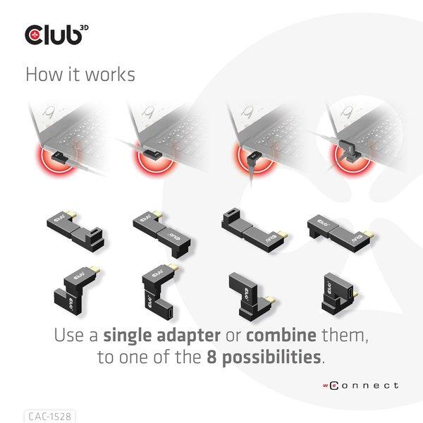 Club3D  CAC-1528 câble USB USB 3.2 Gen 2 (3.1 Gen 2) USB C 