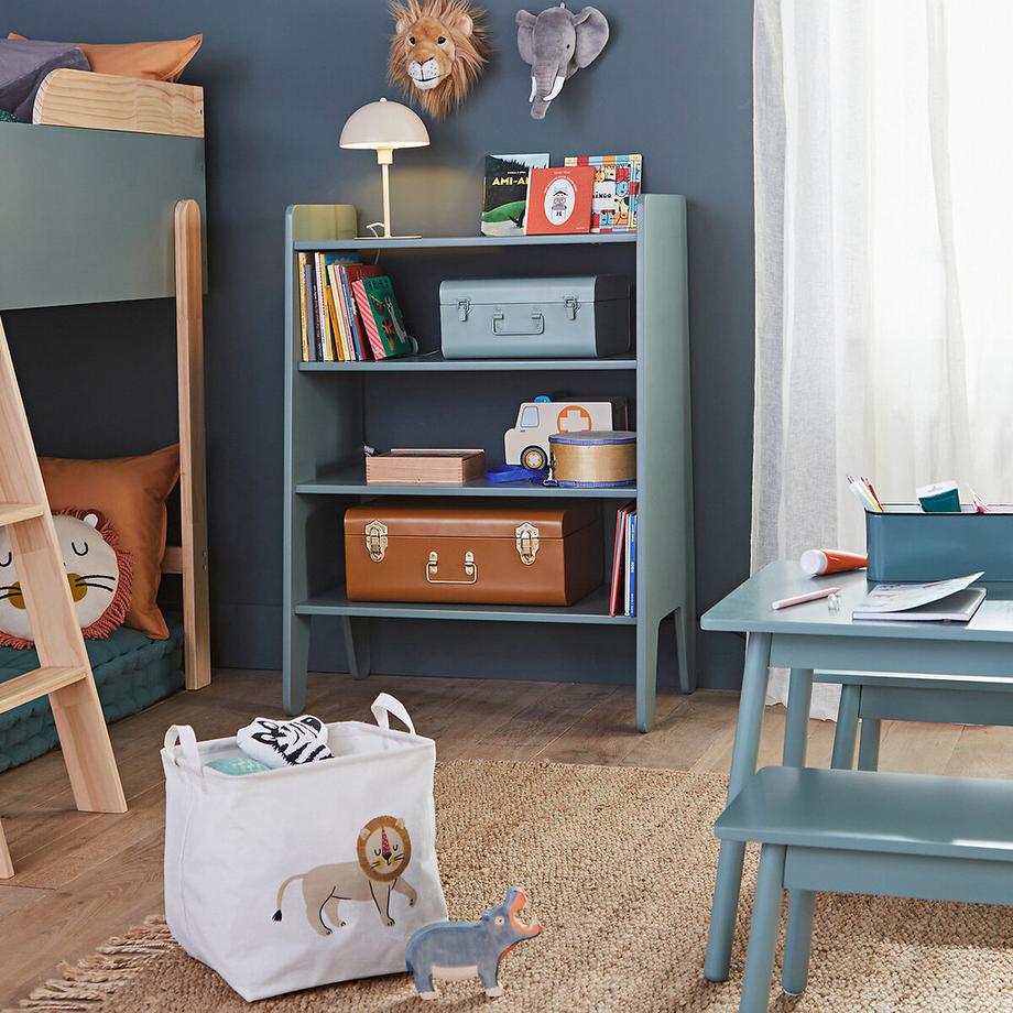 La Redoute Intérieurs Panier cube motif lion  