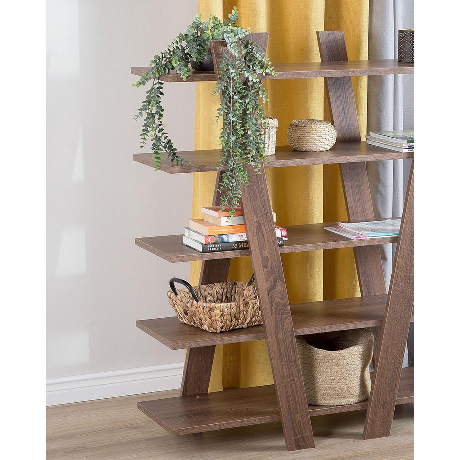 Beliani Regal mit 5 Ebenen aus Faserplatte Rustikal ESCALANTE  