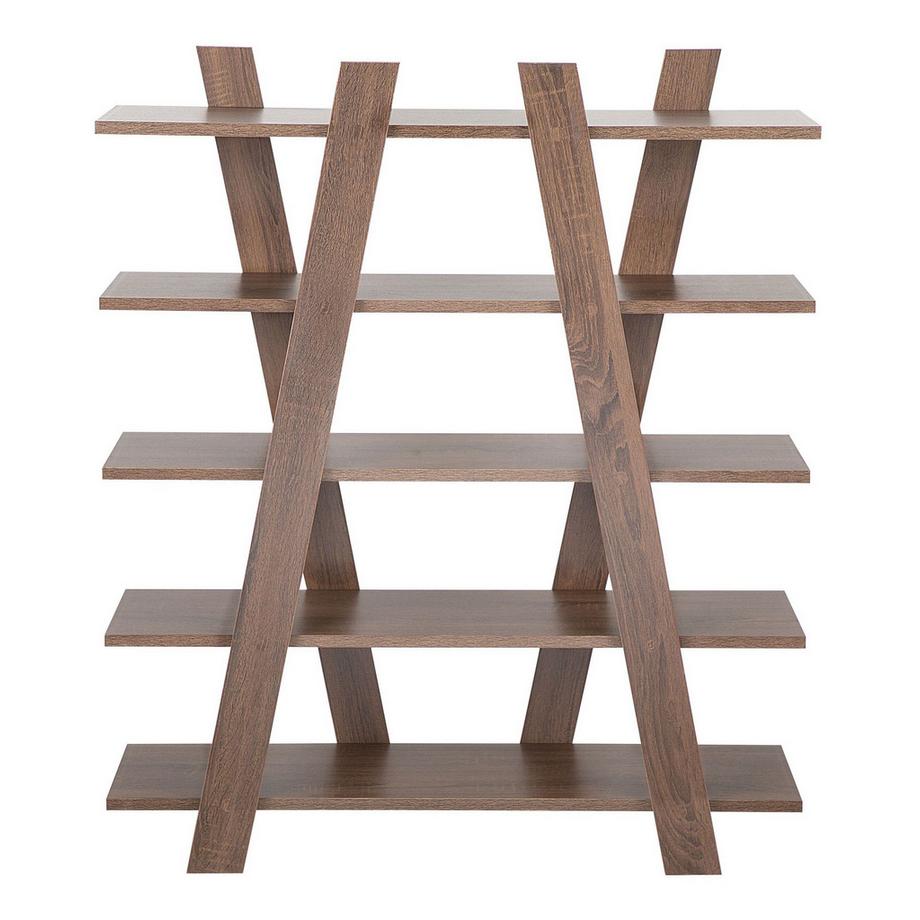 Beliani Regal mit 5 Ebenen aus Faserplatte Rustikal ESCALANTE  