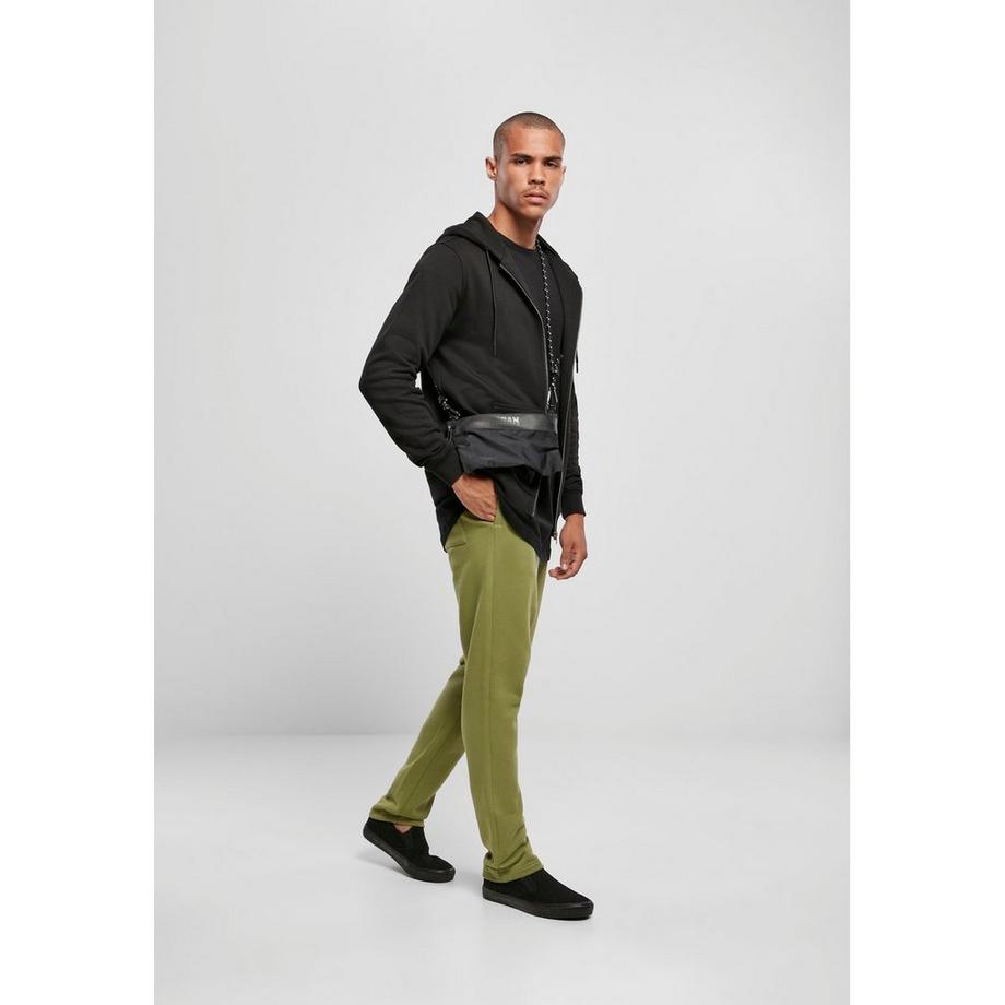 URBAN CLASSICS Basic Terry Zip Hoodie  