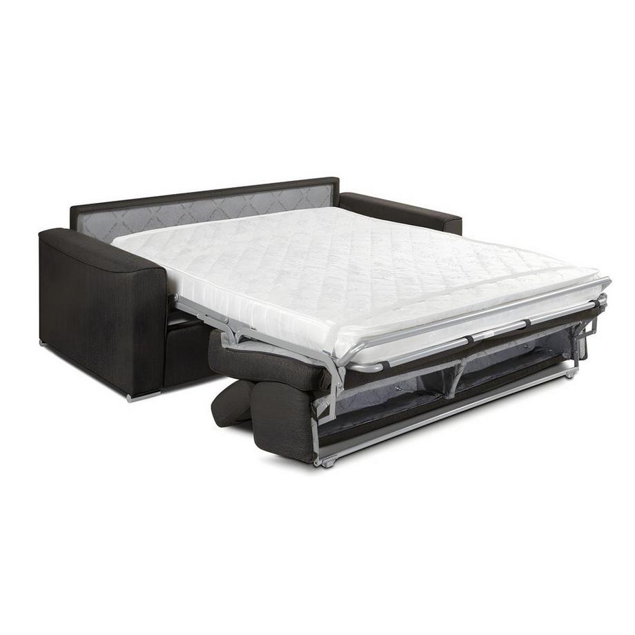 LINEA SOFA Divano letto 4 posti a ribalta letto con doghe larghe + materasso + in Tessuto VIZIR  