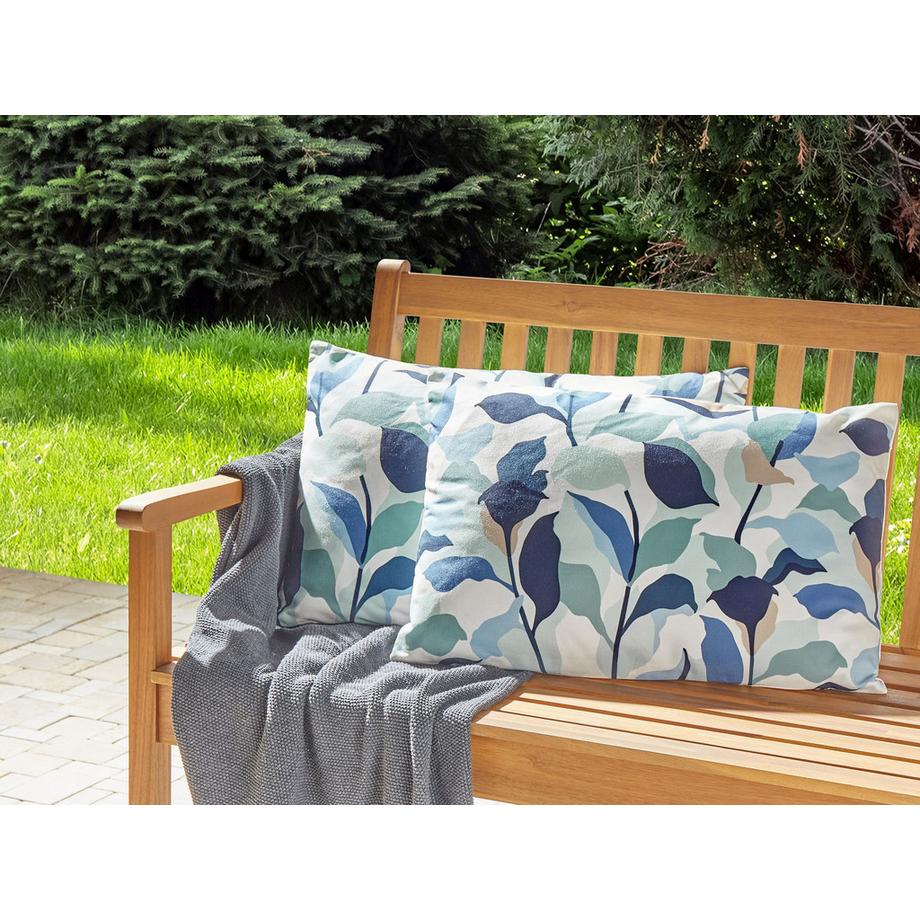 Beliani Gartenkissen 2er Set aus Polyester Modern VEGLINO  
