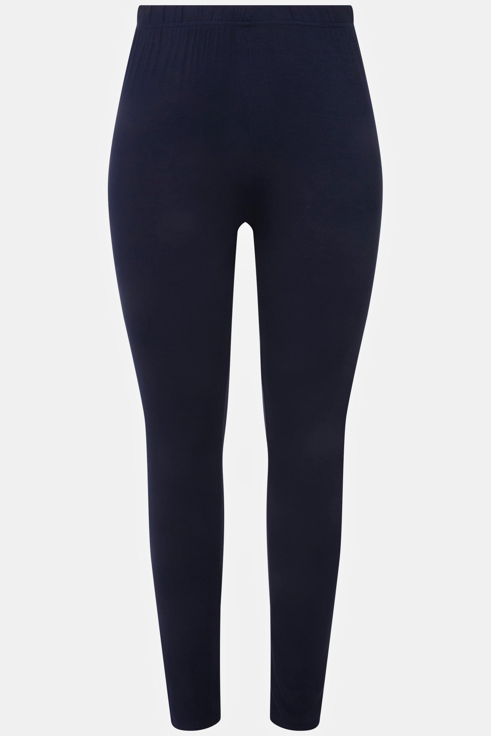 Ulla Popken  Leggings dal taglio aderente lunghi fino al polpaccio con cintura elastica 