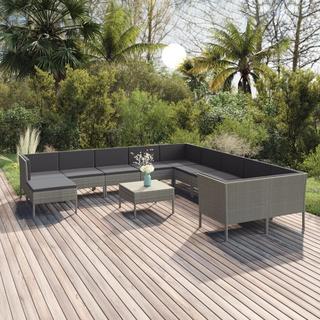 VidaXL Garten-sofagarnitur poly-rattan  