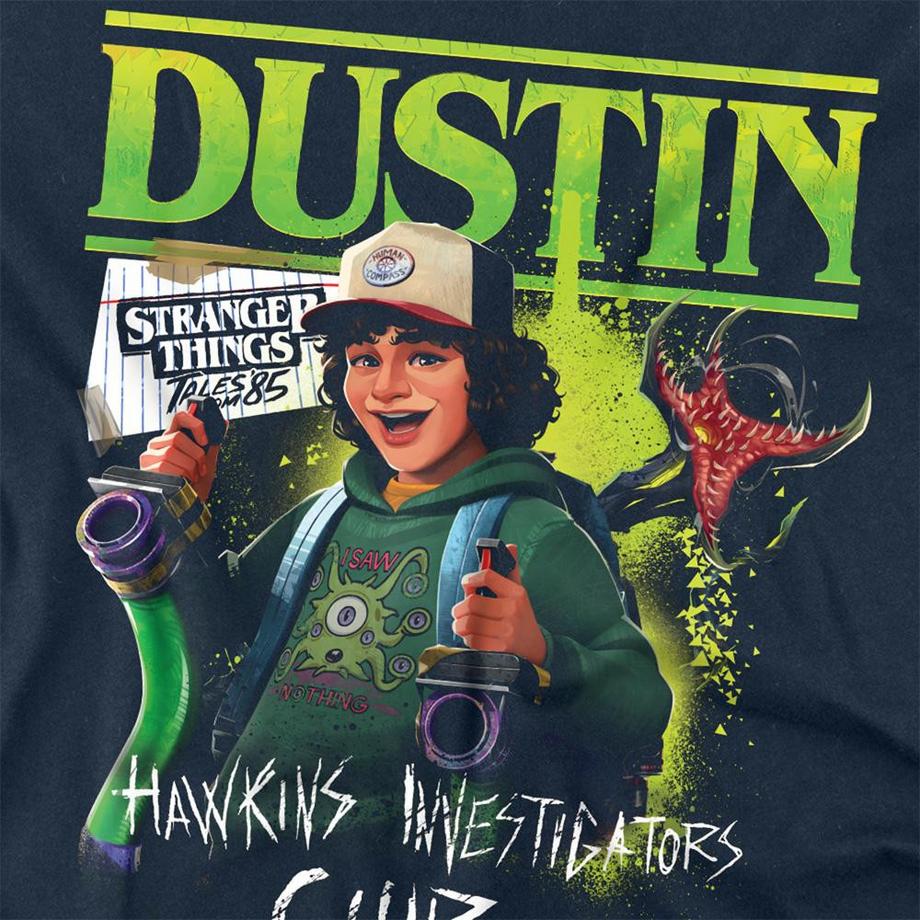 Stranger Things Maglietta Manica Lunga Dustin  