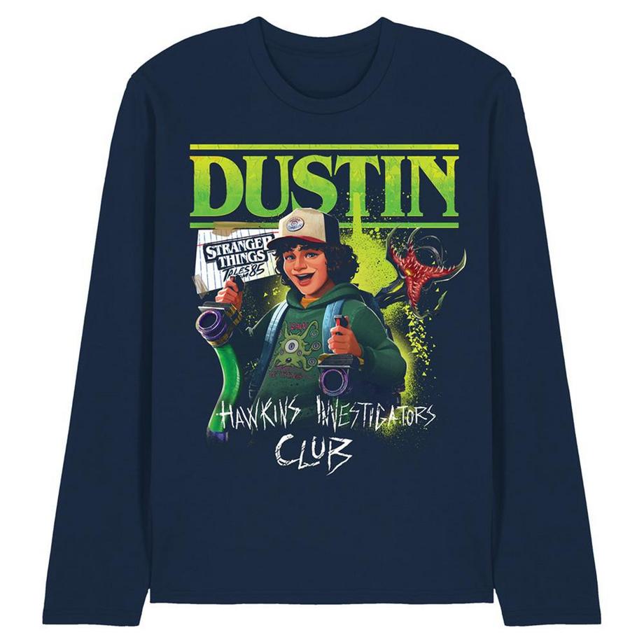 Stranger Things: Tales From ´85 Maglietta Dustin Manica Lunga