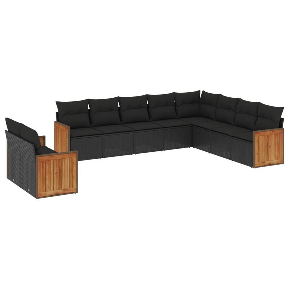 set divano da giardino Polirattan