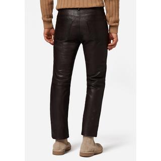 RICANO  Lederhose Trant Pant, 5-Pocket Lederjeans aus gewaschenem Lamm Leder 