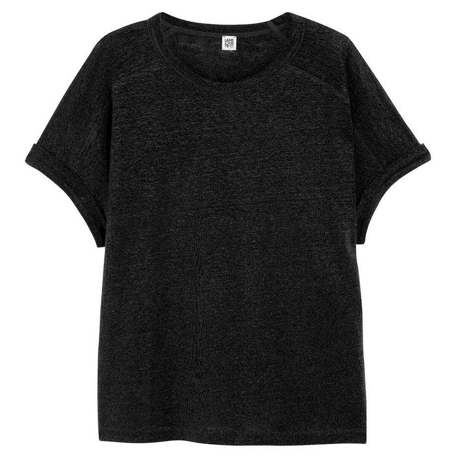 La Redoute Collections Leinen Rundhals T-Shirt  