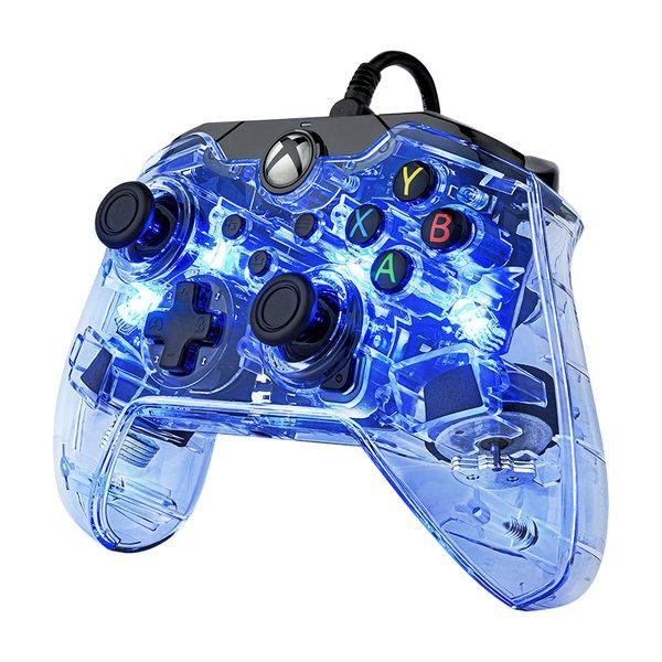 pdp  PDP Afterglow Schwarz, Blau, Transparent USB pad Analog / Digital Xbox One, Xbox Series S, Xbox Series X 
