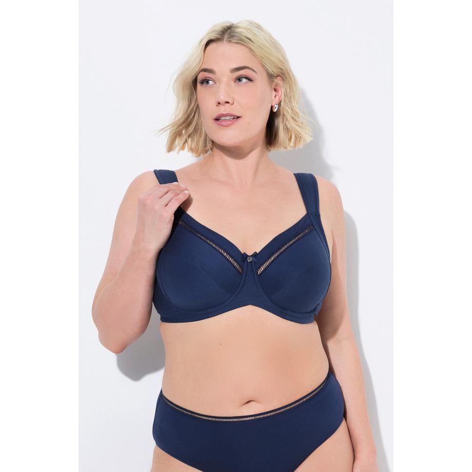 Ulla Popken Soutien-gorge à armatures Bonnets Souples Bordure Dentelle  