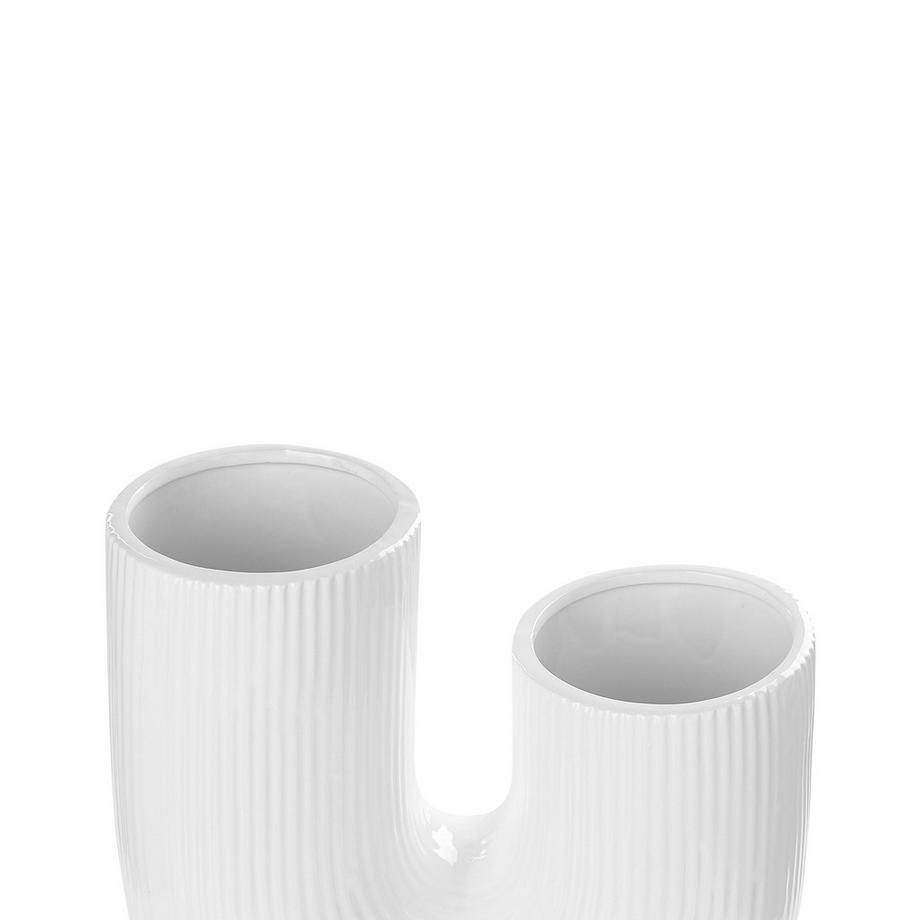 Beliani Vase à fleurs en Grès Scandinave MITILINI  