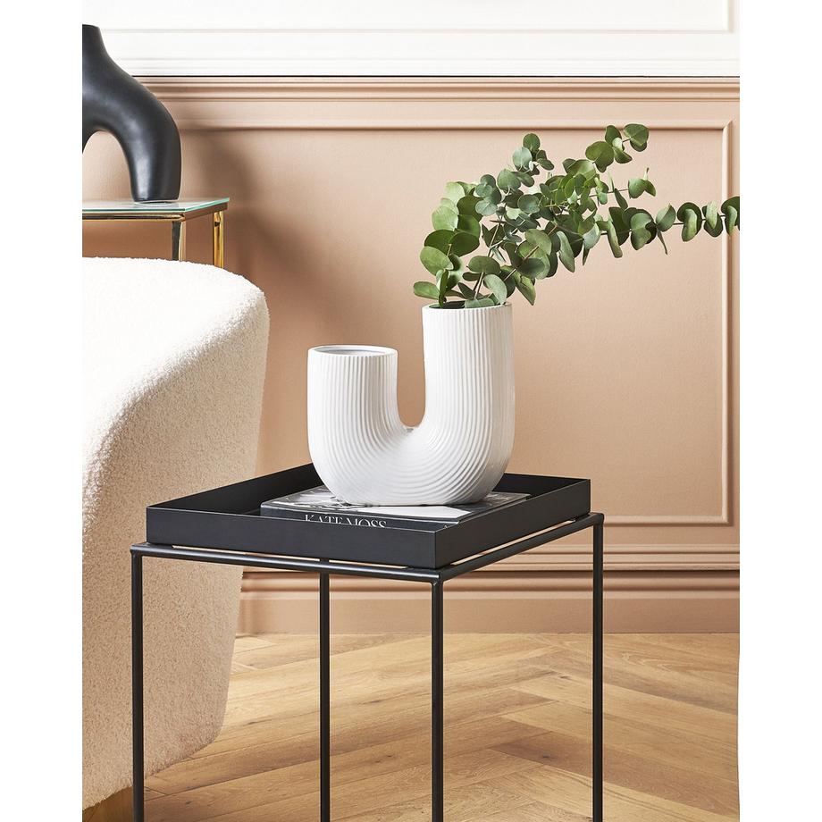 Beliani Vase à fleurs en Grès Scandinave MITILINI  