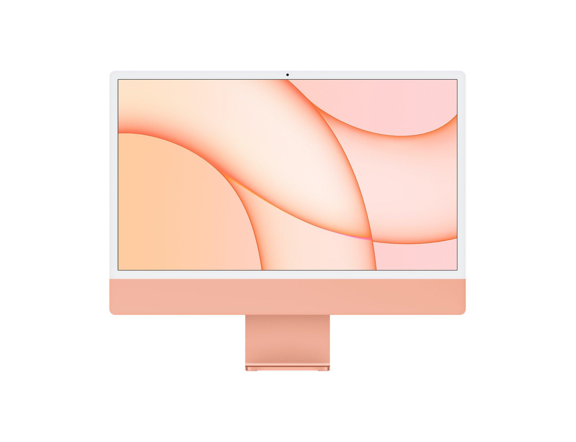 Apple  Ricondizionato iMac 24" 2021 Apple M1 3,2 Ghz 8 Go 256 Go SSD Arancione - Ottimo 