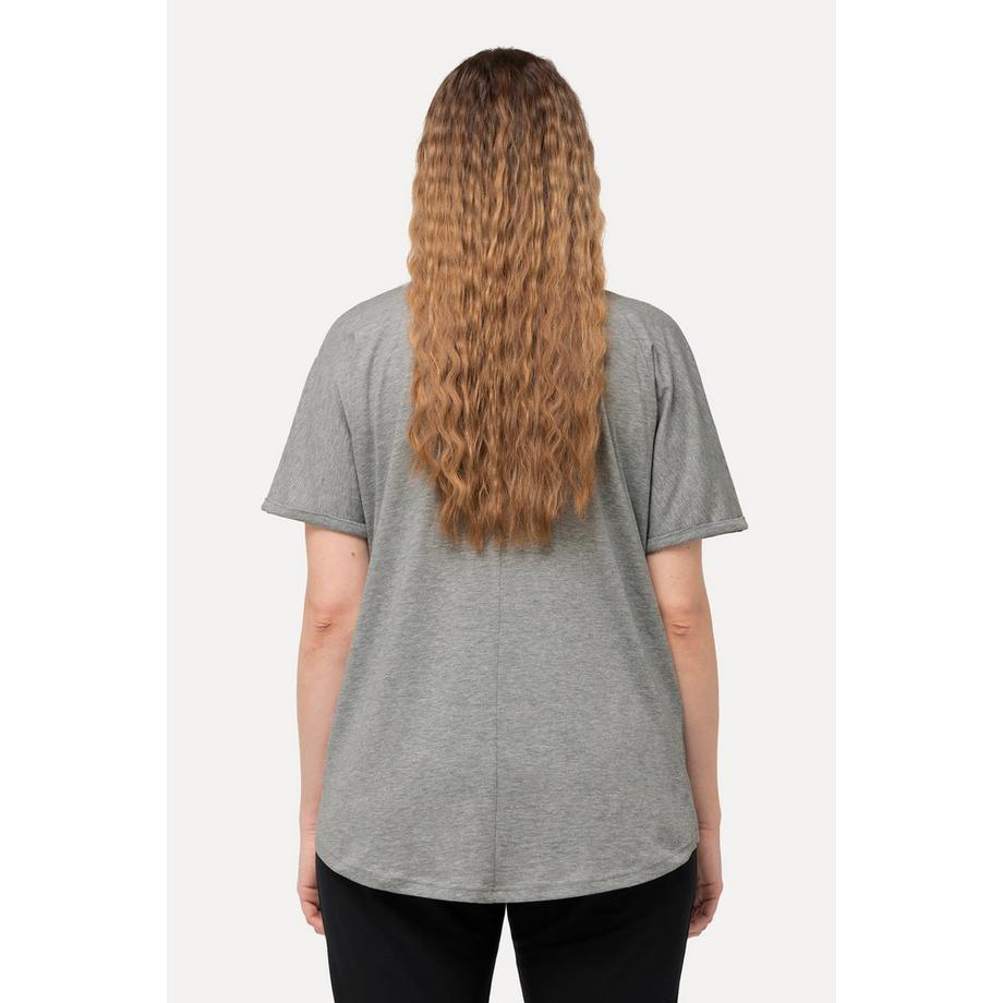 Ulla Popken Power Oversized Col Rond Manches Courtes T-Shirt  