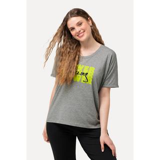 Ulla Popken  T-shirt « Power », coupe oversize. Col rond et manches courtes. 