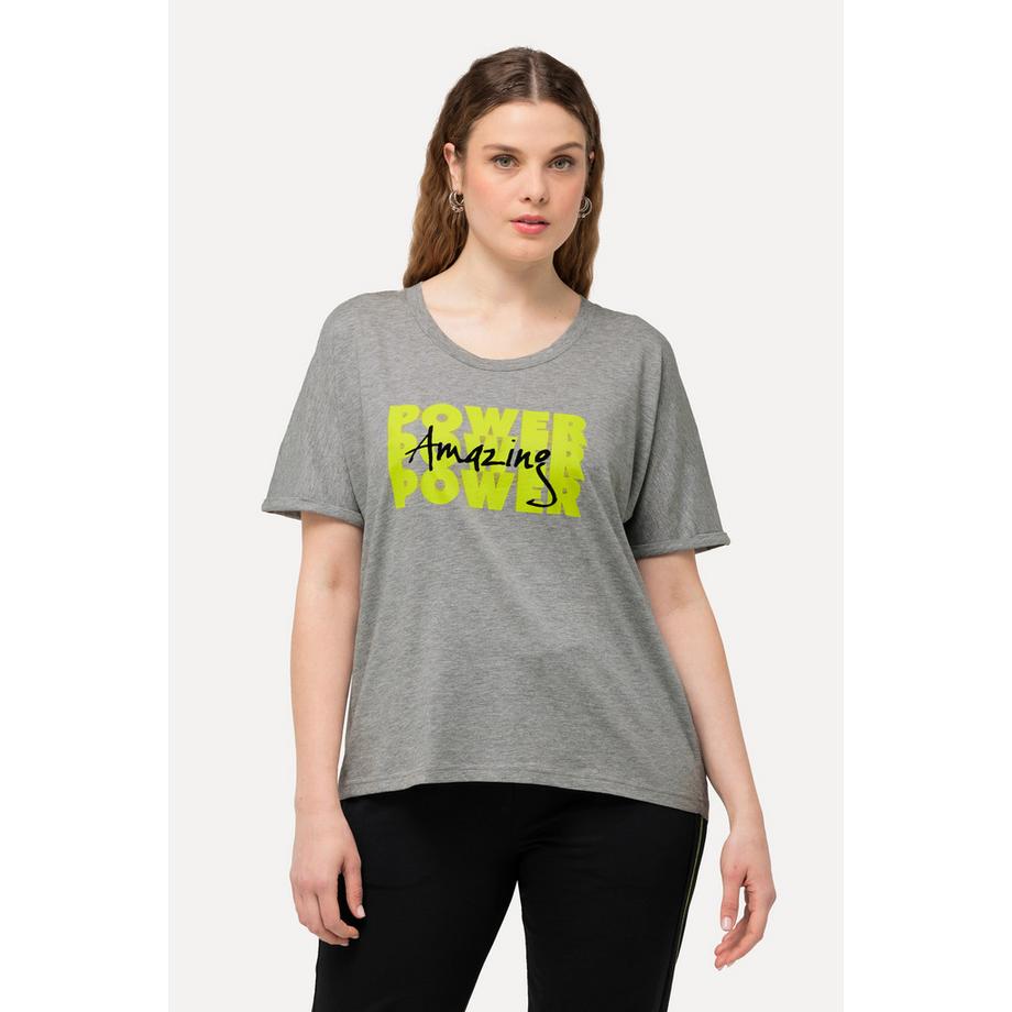 Ulla Popken Power Oversized Col Rond Manches Courtes T-Shirt  