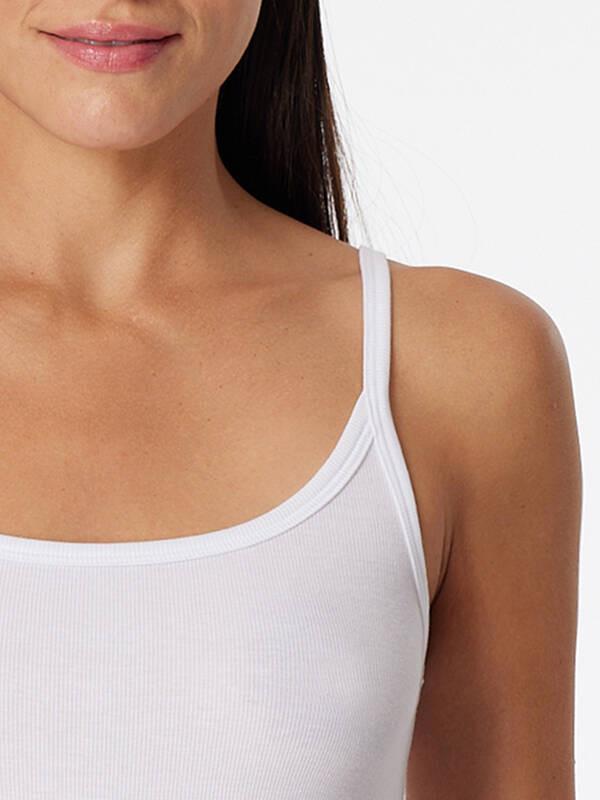 Schiesser Pure Rib Top Spaghetti  