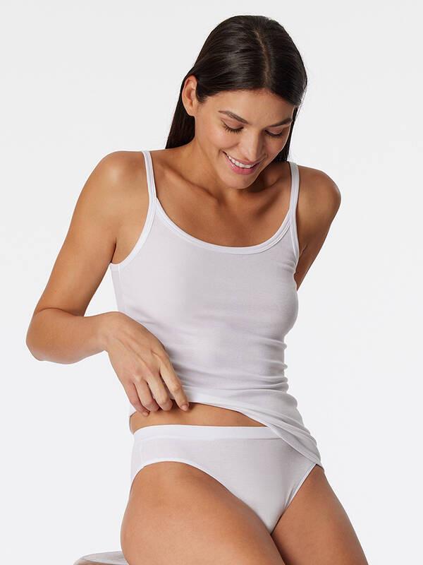 Schiesser Pure Rib Top Spaghetti  