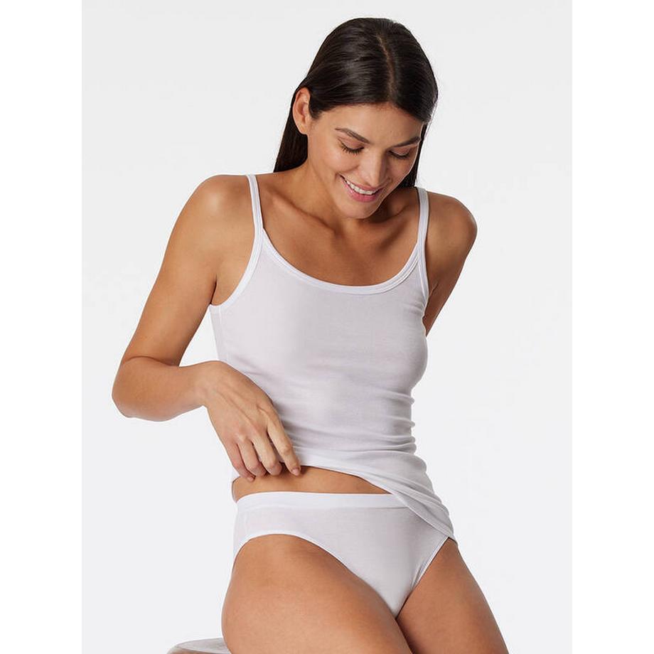 Schiesser Pure Rib Top Spaghetti  