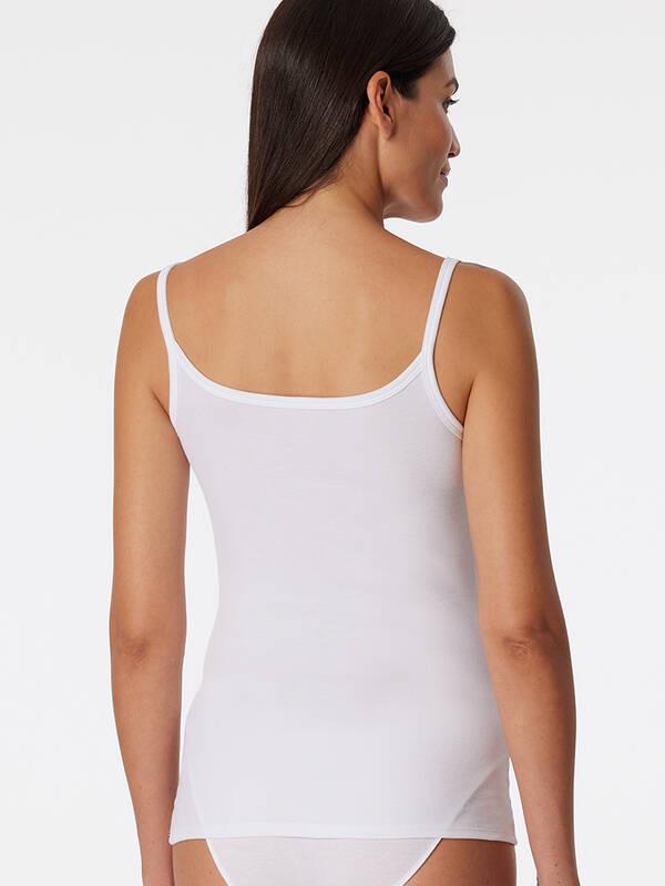 Schiesser Pure Rib Top Spaghetti  