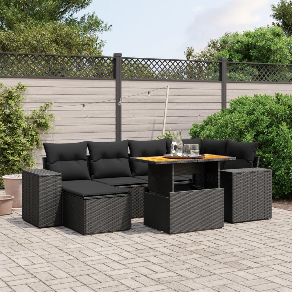 VidaXL set divano da giardino Polirattan  