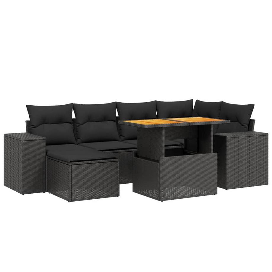 set divano da giardino Polirattan