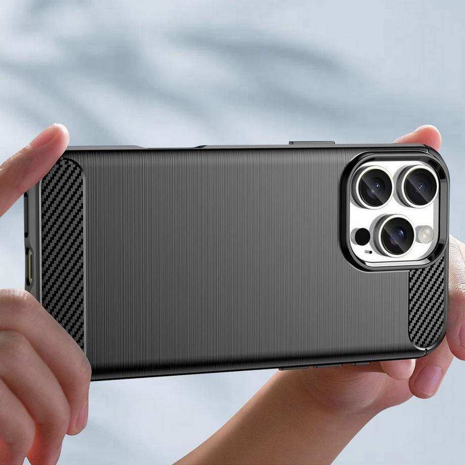 Avizar  Coque iPhone 16 Pro Max Noir Carbone 