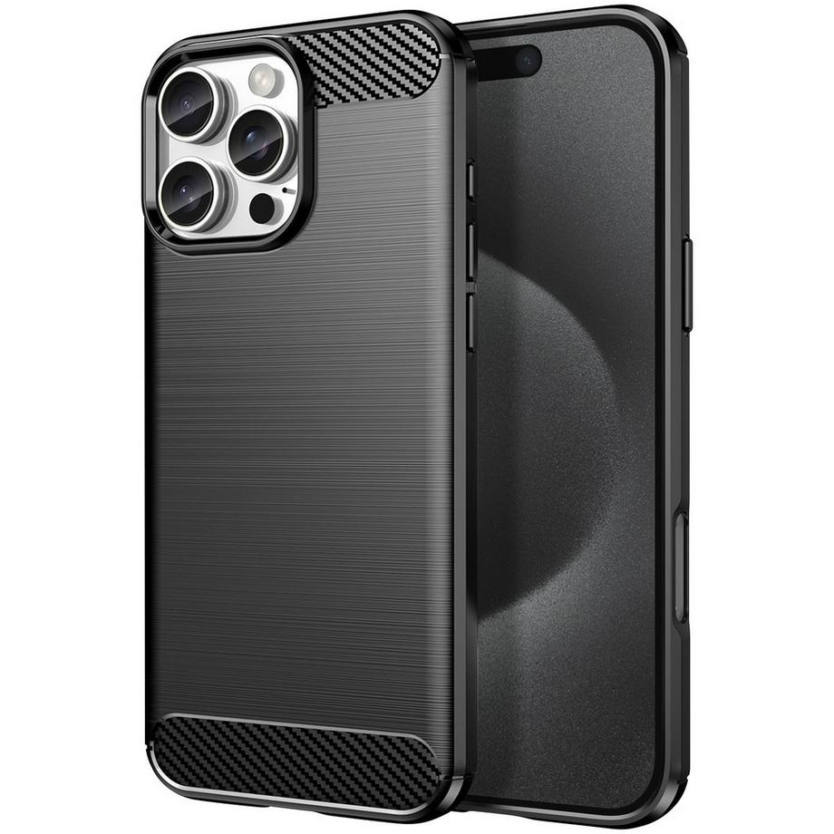Avizar  Coque iPhone 16 Pro Max Noir Carbone 
