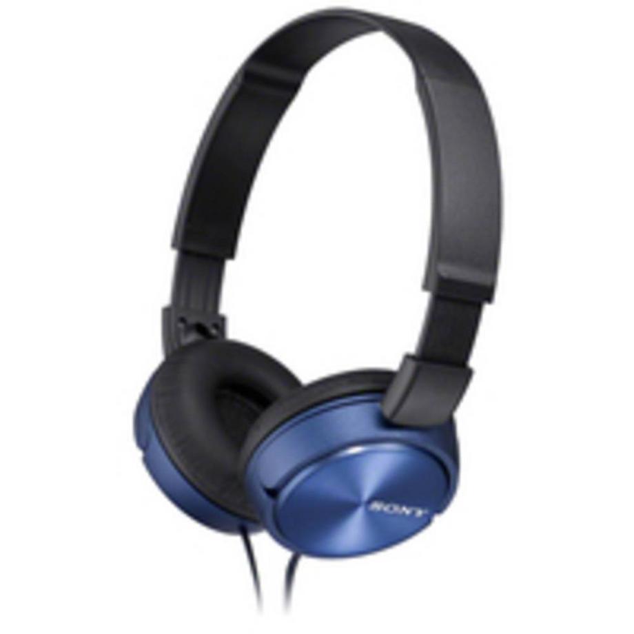 SONY  MDR-ZX310 On Ear cuffia auricolare via cavo Blu pieghevole 