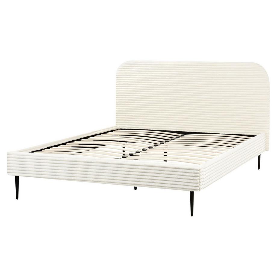 Beliani Letto en Velluto a coste Glamour FLAYAT  