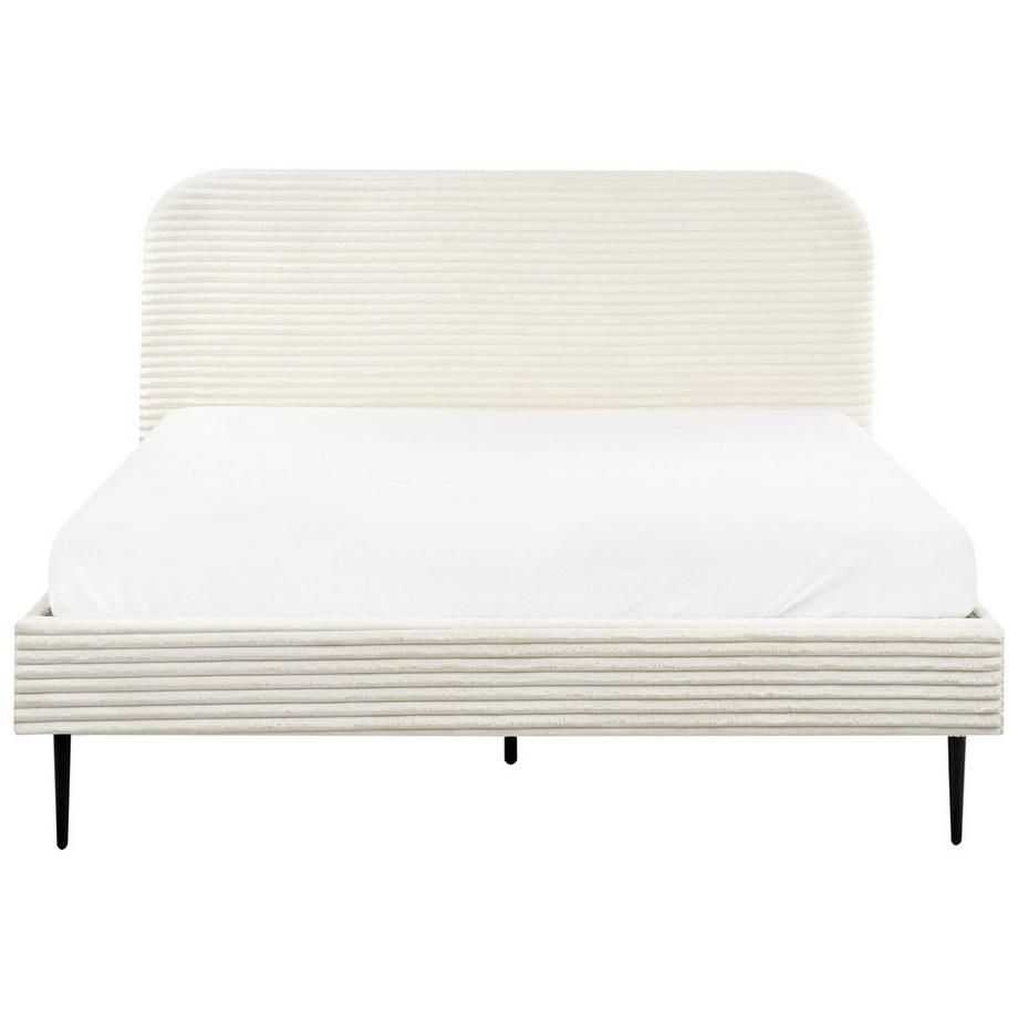 Beliani Letto en Velluto a coste Glamour FLAYAT  