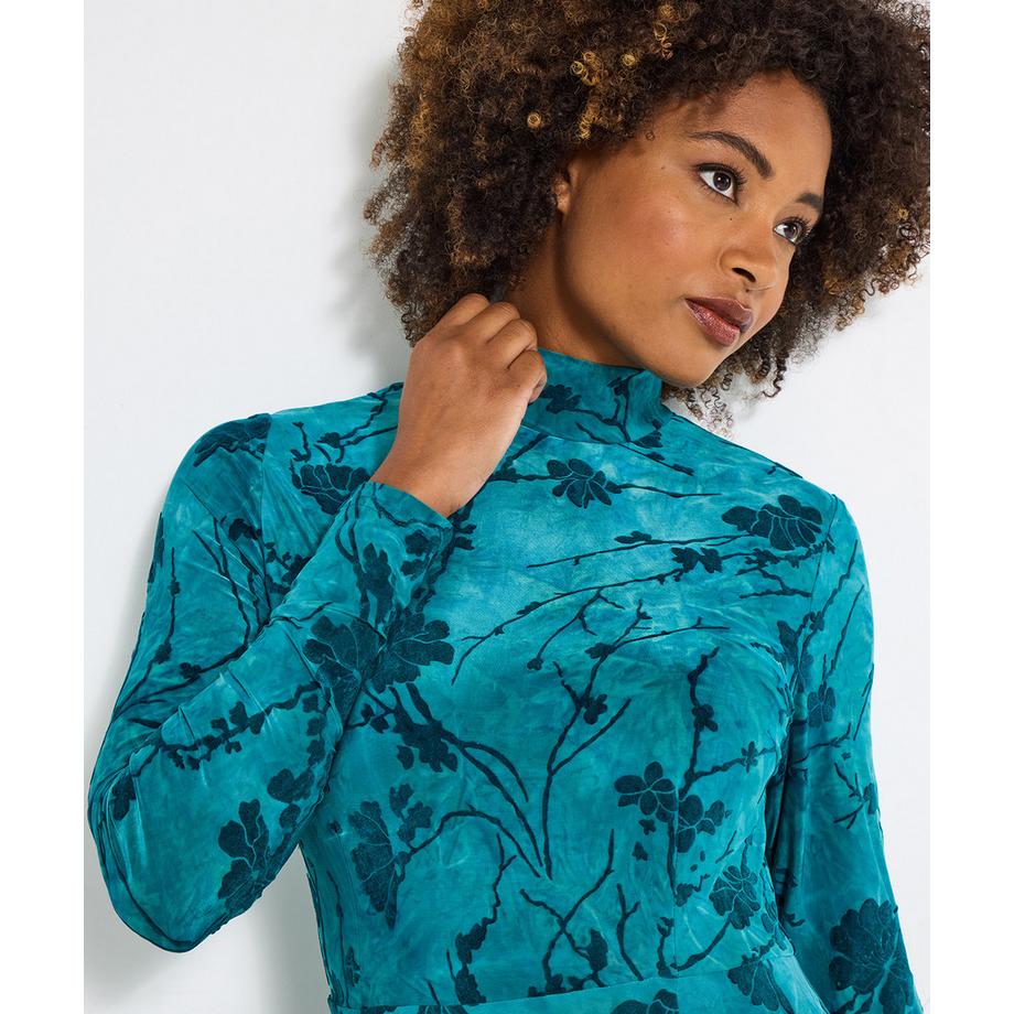 Joe Browns Robe longue à col montant imprimé floqué  