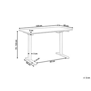 Beliani Schreibtisch aus Stahl Modern GRIFTON  