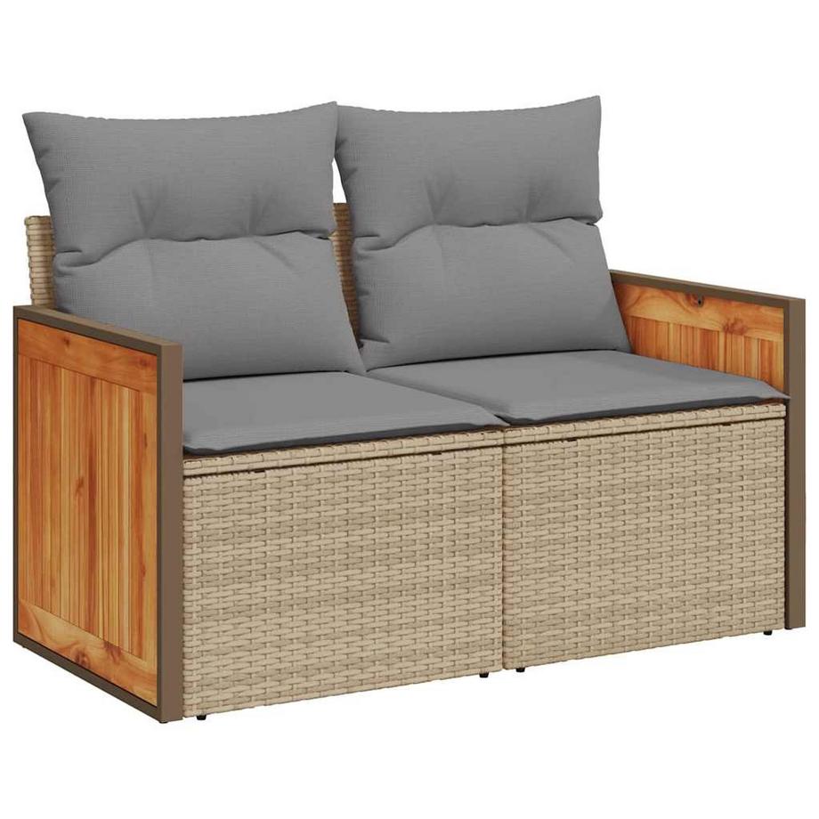 VidaXL set di divani da giardino Polirattan  