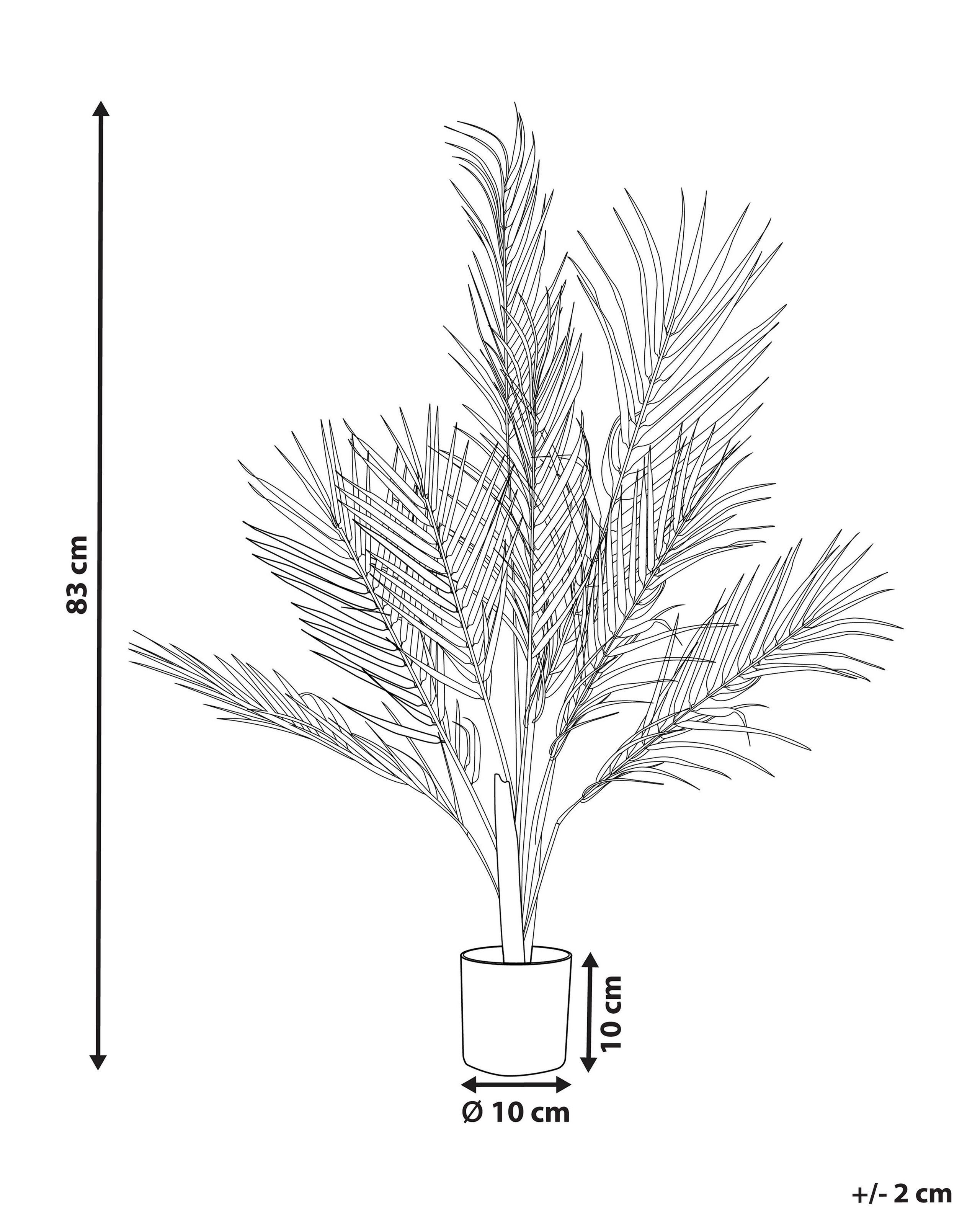 Beliani Plante artificielle en Matière synthétique ARECA PALM  