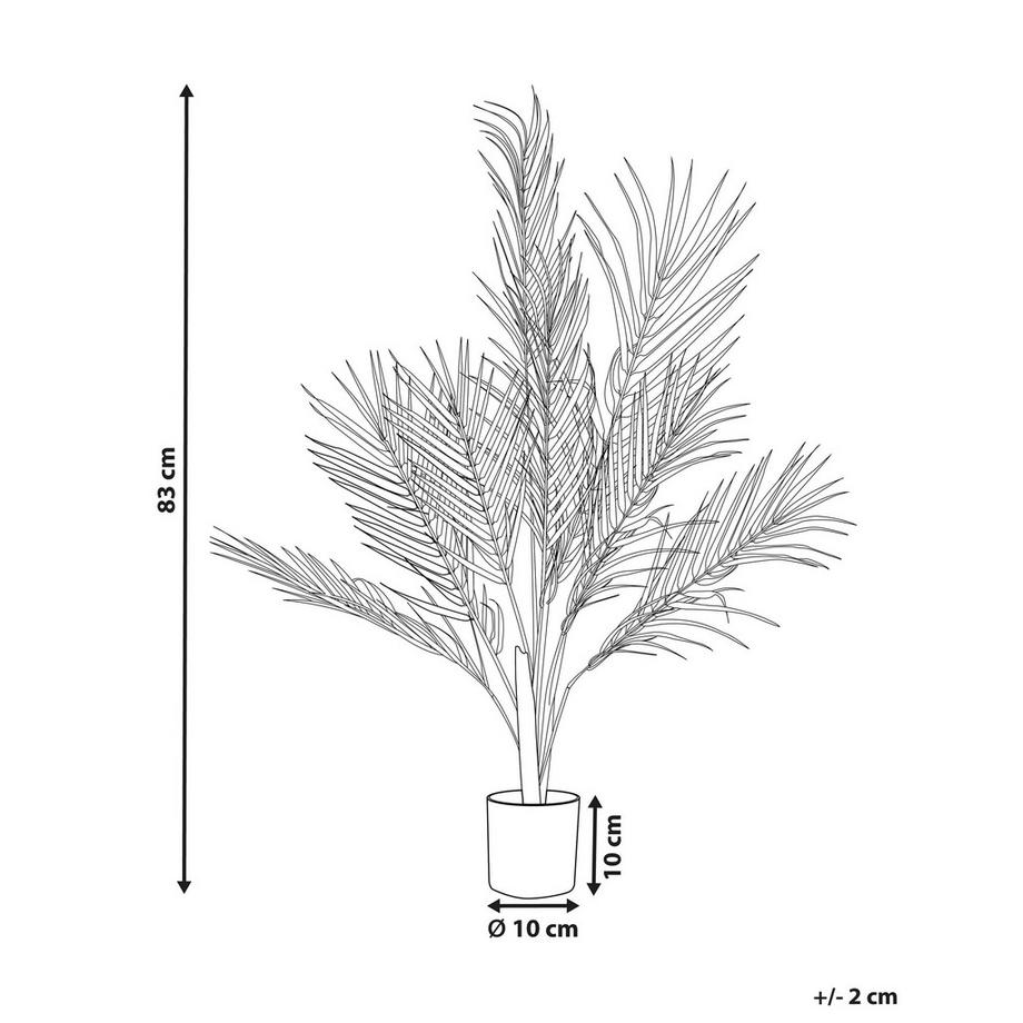 Beliani Pianta artificiale en Materiale sintetico ARECA PALM  