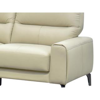 Vente-unique Ecksofa - Ecke links - Büffelleder - Beige - VALDANA  