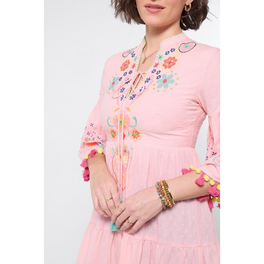 Joe Browns Robe Tunique avec Broderie et Finition Pompons  