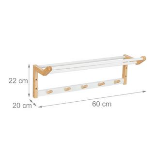 Northix Portasciugamani in bambù per la parete  