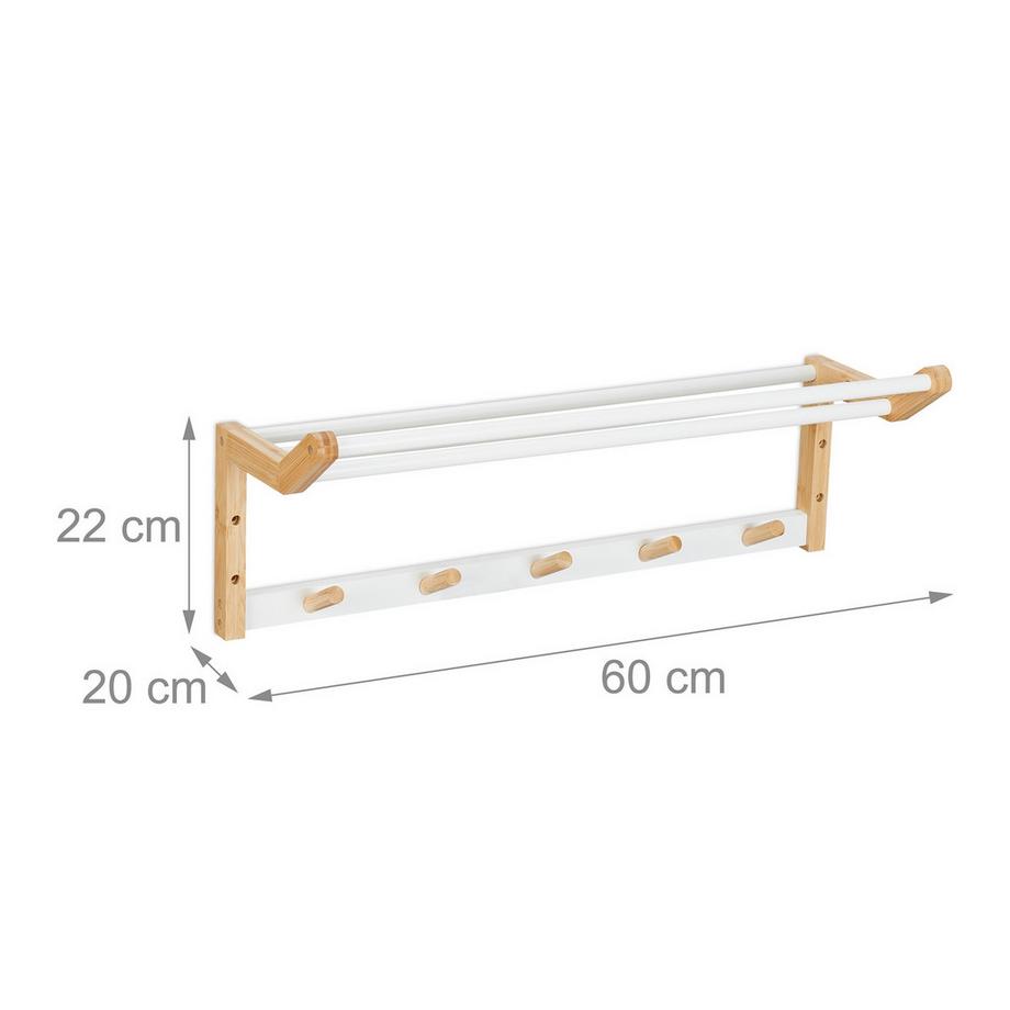 Northix Porte-serviettes mural en bambou  