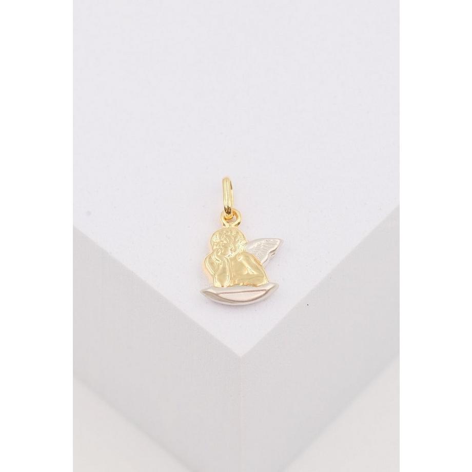 MUAU Schmuck  Engel Anhänger Gelbgold 750, 17x11mm 