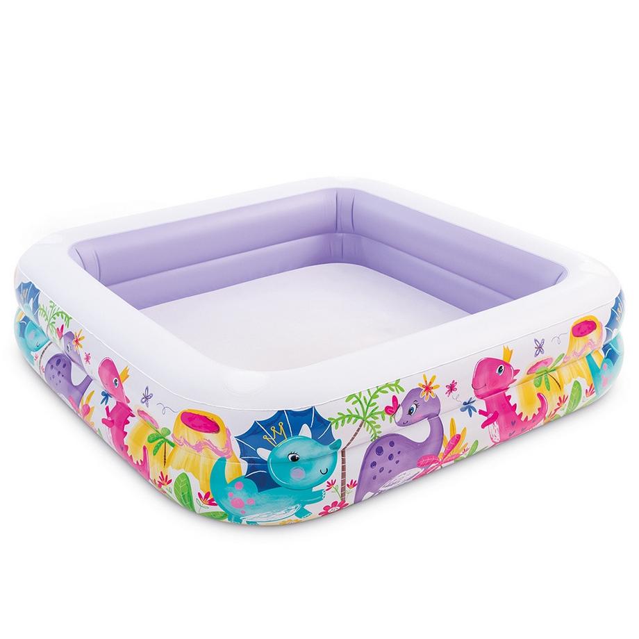 Intex  Pataugeoire gonflable pour enfants avec auvent violet INTEX 57470-DINO 