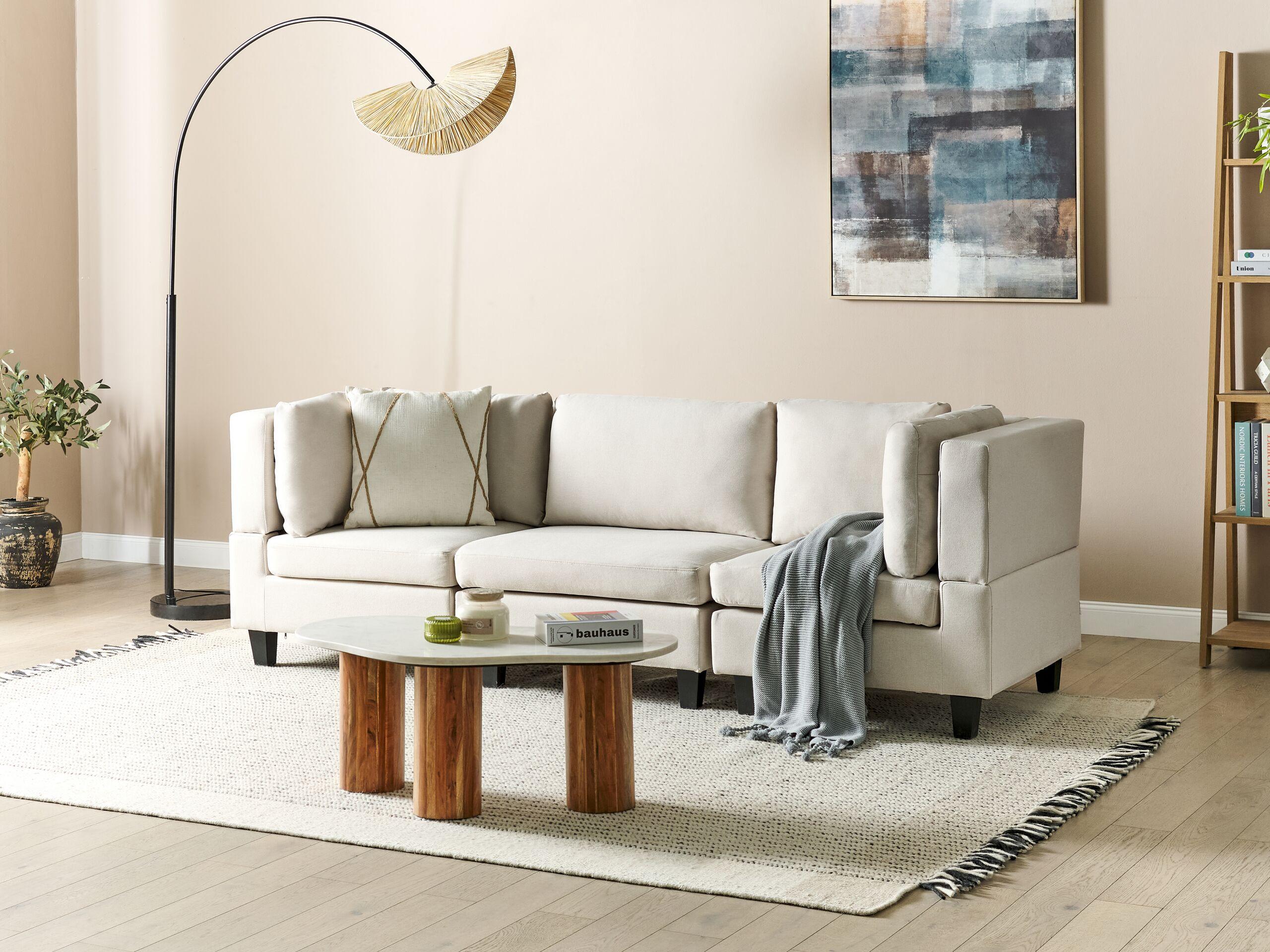 Beliani Modulsofa aus Polyester Modern UNSTAD  