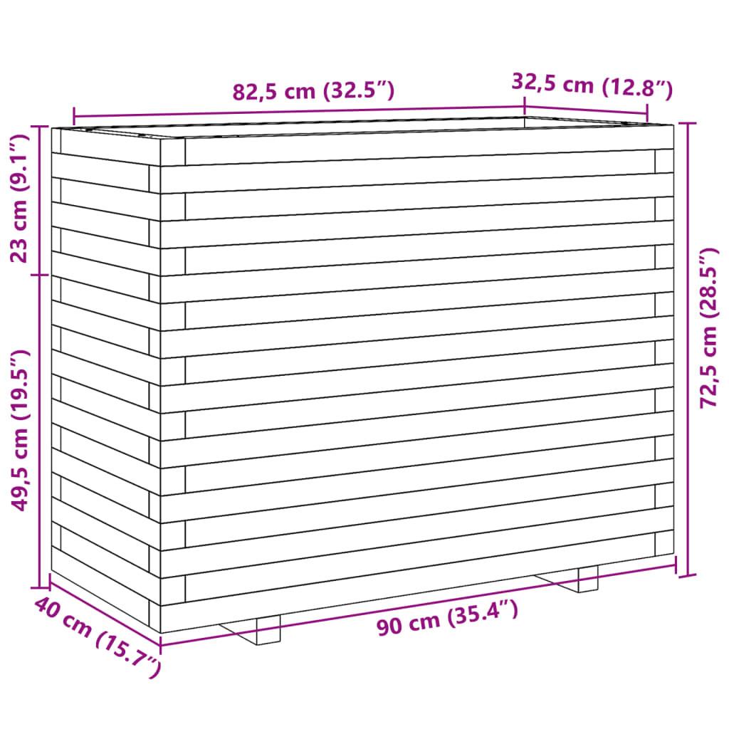 VidaXL Jardinière pinède imprégnée  