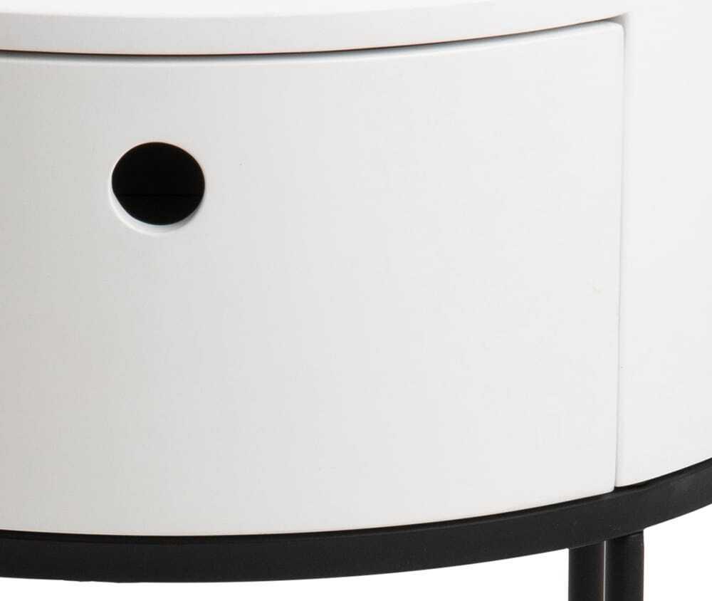 mutoni Comodino Parinton bianco 40  