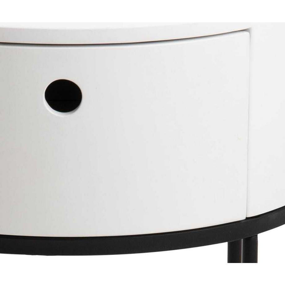 mutoni Nachttisch Parinton weiss 40  