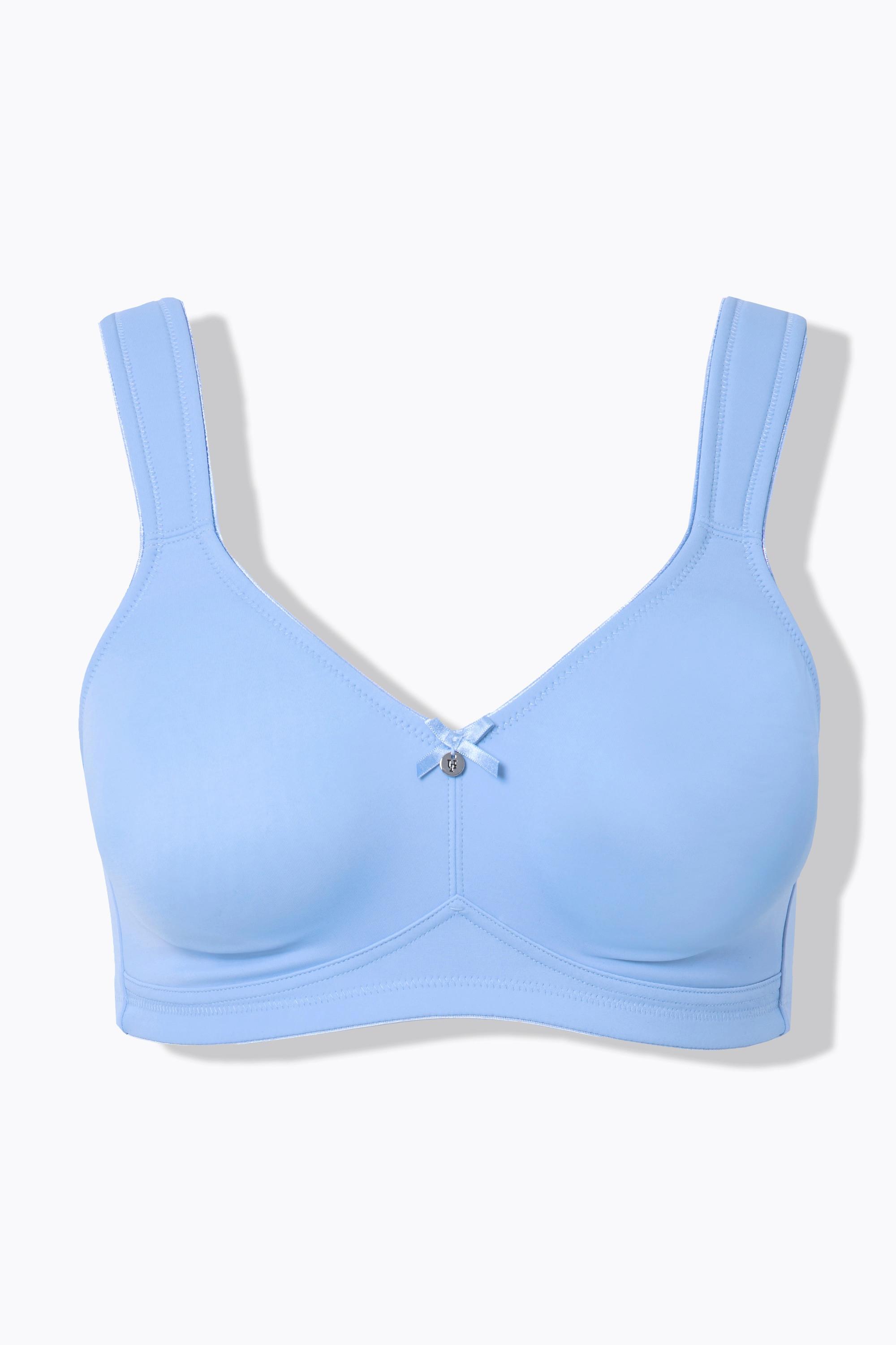 Ulla Popken  Reggiseno di microfibra senza ferretto con spalline larghe 